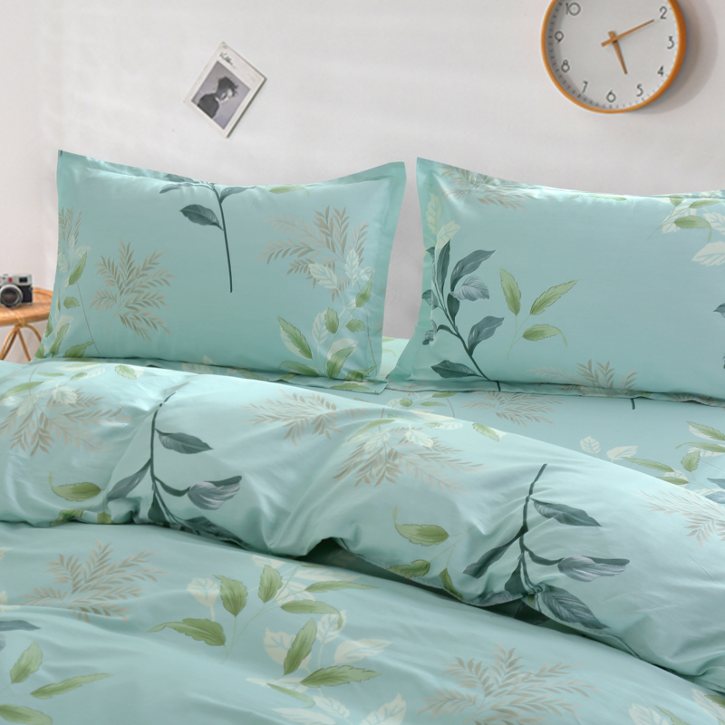 紫韵&ldquo;晨慕&rdquo;全棉斜纹四件套200*230CM（单位：套） 麦饭石 被套：200*230          床单：23